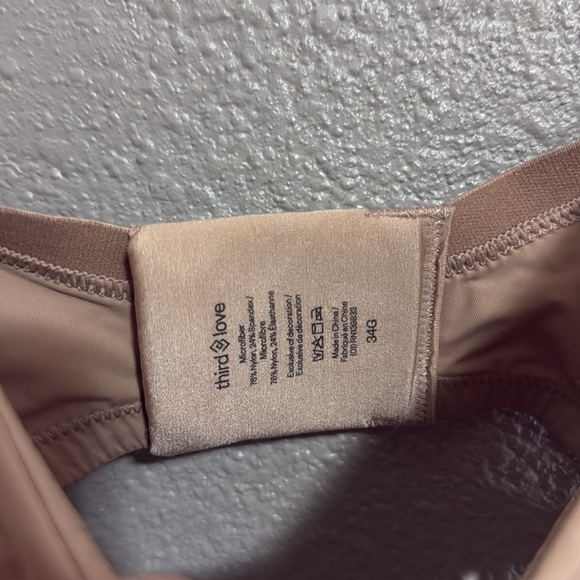 Third Love Tan Bra Size 34G - Picture 3 of 3